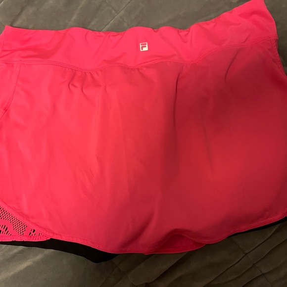 Fila Women's Lure Flounce Tennis Skort Pink Flamingo - Picture 2 of 4